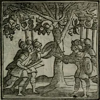 An illustration from Emblemata v. cl. Andreae Alciati : cu imaginibus plerisque restitutis ad mentem auctoris (1618)