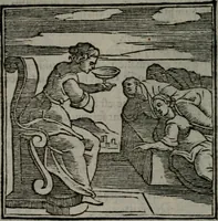 An illustration from Emblemata v. cl. Andreae Alciati : cu imaginibus plerisque restitutis ad mentem auctoris (1618)