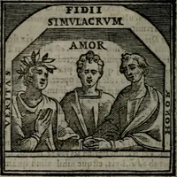 An illustration from Emblemata v. cl. Andreae Alciati : cu imaginibus plerisque restitutis ad mentem auctoris (1618)