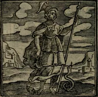 An illustration from Emblemata v. cl. Andreae Alciati : cu imaginibus plerisque restitutis ad mentem auctoris (1618)