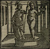 An illustration from Emblemata v. cl. Andreae Alciati : cu imaginibus plerisque restitutis ad mentem auctoris (1618)
