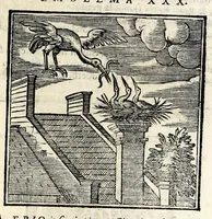 An illustration from Emblemata v. cl. Andreae Alciati : cu[m] imaginibus plerisque restitutis ad mentem auctoris (1618)