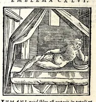 An illustration from Emblemata v. cl. Andreae Alciati : cu[m] imaginibus plerisque restitutis ad mentem auctoris (1618)