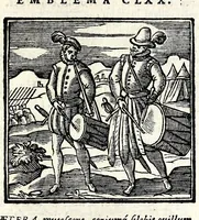 Picture 31 of 38 from Emblemata v. cl. Andreae Alciati : cu[m] imaginibus plerisque restitutis ad mentem auctoris (1618), leaf 361