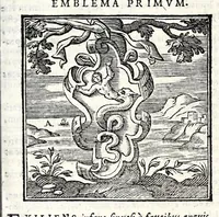 Picture 2 of 38 from Emblemata v. cl. Andreae Alciati : cu[m] imaginibus plerisque restitutis ad mentem auctoris (1618), leaf 59
