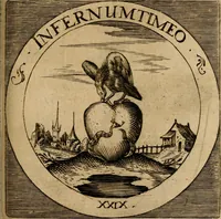 Picture 36 of 121 from Emblematum sacrorum prima[-secunda] pars : das ist, fünfftzig geistlicher in Kupffer gestochener Emblematum ausz der H. Schrifft von dem süssen Namen vnd Creutz Jesu Christi, erster[-ander] Theyl (1624), leaf 134