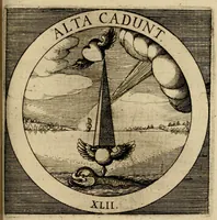 Picture 50 of 121 from Emblematum sacrorum prima[-secunda] pars : das ist, fünfftzig geistlicher in Kupffer gestochener Emblematum ausz der H. Schrifft von dem süssen Namen vnd Creutz Jesu Christi, erster[-ander] Theyl (1624), leaf 187