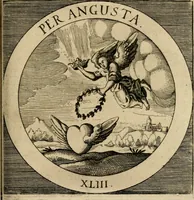 An illustration from Emblematum sacrorum prima[-secunda] pars : das ist, fünfftzig geistlicher in Kupffer gestochener Emblematum ausz der H. Schrifft von dem süssen Namen vnd Creutz Jesu Christi, erster[-ander] Theyl (1624)