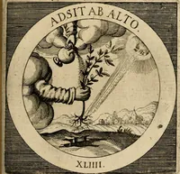 Picture 52 of 121 from Emblematum sacrorum prima[-secunda] pars : das ist, fünfftzig geistlicher in Kupffer gestochener Emblematum ausz der H. Schrifft von dem süssen Namen vnd Creutz Jesu Christi, erster[-ander] Theyl (1624), leaf 194