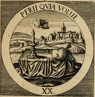Picture 86 of 121 from Emblematum sacrorum prima[-secunda] pars : das ist, fünfftzig geistlicher in Kupffer gestochener Emblematum ausz der H. Schrifft von dem süssen Namen vnd Creutz Jesu Christi, erster[-ander] Theyl (1624), leaf 318