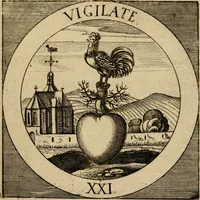 Picture 87 of 121 from Emblematum sacrorum prima[-secunda] pars : das ist, fünfftzig geistlicher in Kupffer gestochener Emblematum ausz der H. Schrifft von dem süssen Namen vnd Creutz Jesu Christi, erster[-ander] Theyl (1624), leaf 322