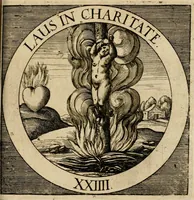 Picture 91 of 121 from Emblematum sacrorum prima[-secunda] pars : das ist, fünfftzig geistlicher in Kupffer gestochener Emblematum ausz der H. Schrifft von dem süssen Namen vnd Creutz Jesu Christi, erster[-ander] Theyl (1624), leaf 335