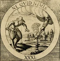 An illustration from Emblematum sacrorum prima[-secunda] pars : das ist, fünfftzig geistlicher in Kupffer gestochener Emblematum ausz der H. Schrifft von dem süssen Namen vnd Creutz Jesu Christi, erster[-ander] Theyl (1624)