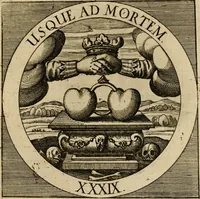 Picture 109 of 121 from Emblematum sacrorum prima[-secunda] pars : das ist, fünfftzig geistlicher in Kupffer gestochener Emblematum ausz der H. Schrifft von dem süssen Namen vnd Creutz Jesu Christi, erster[-ander] Theyl (1624), leaf 394