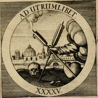Picture 115 of 121 from Emblematum sacrorum prima[-secunda] pars : das ist, fünfftzig geistlicher in Kupffer gestochener Emblematum ausz der H. Schrifft von dem süssen Namen vnd Creutz Jesu Christi, erster[-ander] Theyl (1624), leaf 418