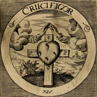 Picture 21 of 121 from Emblematum sacrorum prima[-secunda] pars : das ist, fünfftzig geistlicher in Kupffer gestochener Emblematum ausz der H. Schrifft von dem süssen Namen vnd Creutz Jesu Christi, erster[-ander] Theyl (1624), leaf 74