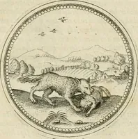 An illustration from Symbolorvm & emblematvm ex animalibvs qvadrvpedibvs desvmtorvm centvria altera (1595)