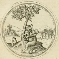 An illustration from Symbolorvm & emblematvm ex animalibvs qvadrvpedibvs desvmtorvm centvria altera (1595)