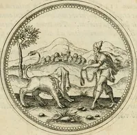 An illustration from Symbolorvm & emblematvm ex animalibvs qvadrvpedibvs desvmtorvm centvria altera (1595)