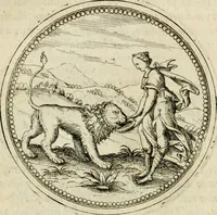 An illustration from Symbolorvm & emblematvm ex animalibvs qvadrvpedibvs desvmtorvm centvria altera (1595)
