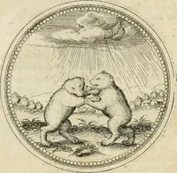 An illustration from Symbolorvm & emblematvm ex animalibvs qvadrvpedibvs desvmtorvm centvria altera (1595)