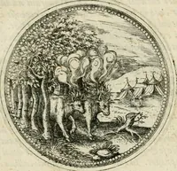 An illustration from Symbolorvm & emblematvm ex animalibvs qvadrvpedibvs desvmtorvm centvria altera (1595)
