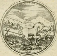An illustration from Symbolorvm & emblematvm ex animalibvs qvadrvpedibvs desvmtorvm centvria altera (1595)