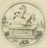 An illustration from Symbolorvm & emblematvm ex animalibvs qvadrvpedibvs desvmtorvm centvria altera (1595)