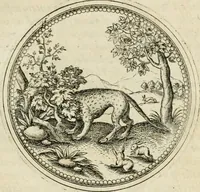 Picture 41 of 108 from Symbolorvm & emblematvm ex animalibvs qvadrvpedibvs desvmtorvm centvria altera (1595), leaf 90