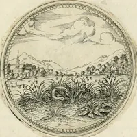 An illustration from Symbolorvm & emblematvm ex re herbaria desvmtorvm centvria vna (1590)
