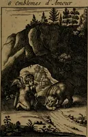 An illustration from Emblemes d'amour en quatre langue (1683)