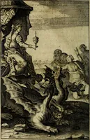 Picture 11 of 196 from Emblemes divers, representez dans cent quarante figures en taille-douce : Enrichis de discours moraux, philosophiques, politiques, et hystoriques ... Où il est traité de la science des roys, princes, ministres d'estats, et generaux d'armées (1659), leaf 58