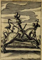 An illustration from Emblemes nouveaux; esquels le cours de ce monde est depeint et representé par certaines figures, desquelles le sens est expliqué par rimes ... Premieremente en allemand & maintenent en françois .. (1617)