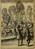 An illustration from Emblemes nouveaux; esquels le cours de ce monde est depeint et representé par certaines figures, desquelles le sens est expliqué par rimes ... Premieremente en allemand & maintenent en françois .. (1617)