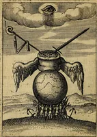 Picture 65 of 93 from Emblemes nouveaux; esquels le cours de ce monde est depeint et representé par certaines figures, desquelles le sens est expliqué par rimes ... Premieremente en allemand & maintenent en françois .. (1617), leaf 129
