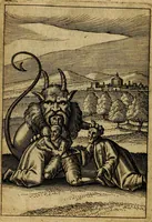Picture 66 of 93 from Emblemes nouveaux; esquels le cours de ce monde est depeint et representé par certaines figures, desquelles le sens est expliqué par rimes ... Premieremente en allemand & maintenent en françois .. (1617), leaf 131