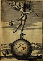 An illustration from Emblemes nouveaux; esquels le cours de ce monde est depeint et representé par certaines figures, desquelles le sens est expliqué par rimes ... Premieremente en allemand & maintenent en françois .. (1617)