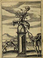 Picture 70 of 93 from Emblemes nouveaux; esquels le cours de ce monde est depeint et representé par certaines figures, desquelles le sens est expliqué par rimes ... Premieremente en allemand & maintenent en françois .. (1617), leaf 139