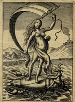 An illustration from Emblemes nouveaux; esquels le cours de ce monde est depeint et representé par certaines figures, desquelles le sens est expliqué par rimes ... Premieremente en allemand & maintenent en françois .. (1617)