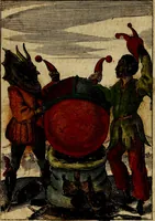 An illustration from Emblemes nouveaux; esquels le cours de ce monde est depeint et representé par certaines figures, desquelles le sens est expliqué par rimes ... Premieremente en allemand & maintenent en françois .. (1617)