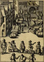 An illustration from Emblemes nouveaux; esquels le cours de ce monde est depeint et representé par certaines figures, desquelles le sens est expliqué par rimes ... Premieremente en allemand & maintenent en françois .. (1617)