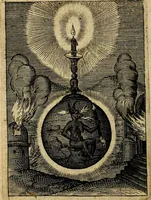 An illustration from Emblemes nouveaux; esquels le cours de ce monde est depeint et representé par certaines figures, desquelles le sens est expliqué par rimes ... Premieremente en allemand & maintenent en françois .. (1617)