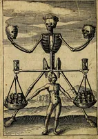 An illustration from Emblemes nouveaux; esquels le cours de ce monde est depeint et representé par certaines figures, desquelles le sens est expliqué par rimes ... Premieremente en allemand & maintenent en françois .. (1617)