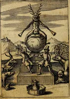 Picture 87 of 93 from Emblemes nouveaux; esquels le cours de ce monde est depeint et representé par certaines figures, desquelles le sens est expliqué par rimes ... Premieremente en allemand & maintenent en françois .. (1617), leaf 173