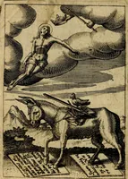 An illustration from Emblemes nouveaux; esquels le cours de ce monde est depeint et representé par certaines figures, desquelles le sens est expliqué par rimes ... Premieremente en allemand & maintenent en françois .. (1617)