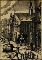 An illustration from Emblemes nouveaux; esquels le cours de ce monde est depeint et representé par certaines figures, desquelles le sens est expliqué par rimes ... Premieremente en allemand & maintenent en françois .. (1617)