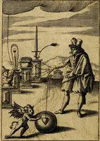 An illustration from Emblemes nouveaux; esquels le cours de ce monde est depeint et representé par certaines figures, desquelles le sens est expliqué par rimes ... Premieremente en allemand & maintenent en françois .. (1617)