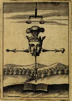 Picture 30 of 93 from Emblemes nouveaux; esquels le cours de ce monde est depeint et representé par certaines figures, desquelles le sens est expliqué par rimes ... Premieremente en allemand & maintenent en françois .. (1617), leaf 59