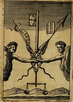 An illustration from Emblemes nouveaux; esquels le cours de ce monde est depeint et representé par certaines figures, desquelles le sens est expliqué par rimes ... Premieremente en allemand & maintenent en françois .. (1617)