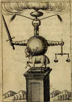 Picture 37 of 93 from Emblemes nouveaux; esquels le cours de ce monde est depeint et representé par certaines figures, desquelles le sens est expliqué par rimes ... Premieremente en allemand & maintenent en françois .. (1617), leaf 73